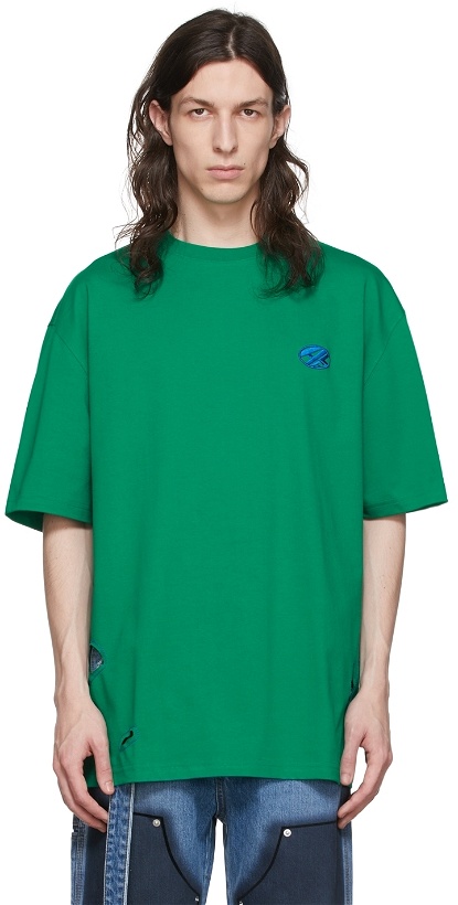 Photo: ADER error Green Cotton T-Shirt