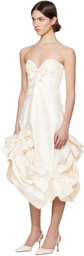 SUPER YAYA SSENSE Exclusive Bridal Capsule Beatrice Strapless Midi Dress