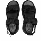 Moncler Women's Belay Woven Sandals in Black