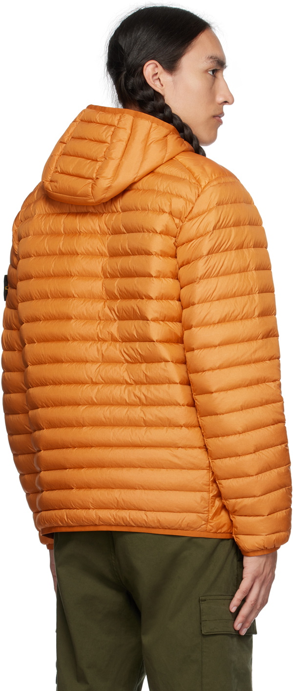 Orange packable down jacket online