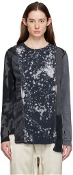 NEEDLES Black Splattered Long Sleeve T-Shirt