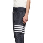 Thom Browne Navy Ripstop 4-Bar Track Pants