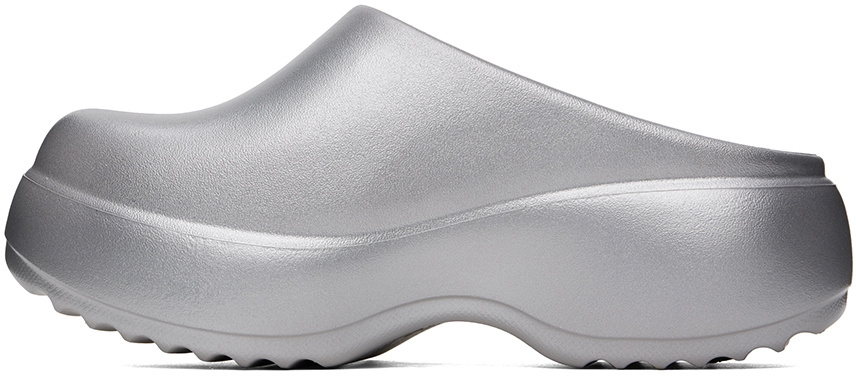 Melissa Silver Free Clog Platform Loafers