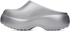 Melissa Silver Free Clog Platform Loafers
