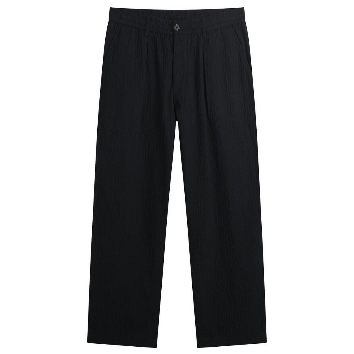 Universal Works Men's Ospina Cotton Pleated Track Pant in Dark Navy