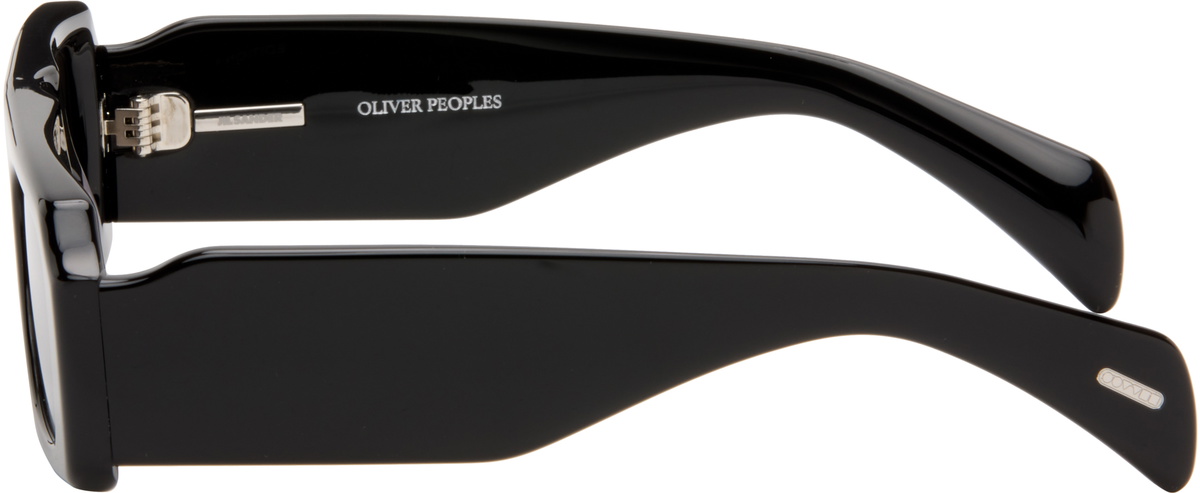 Jil Sander Black Oliver Peoples 'Edition 4' Sculptural Sunglasses