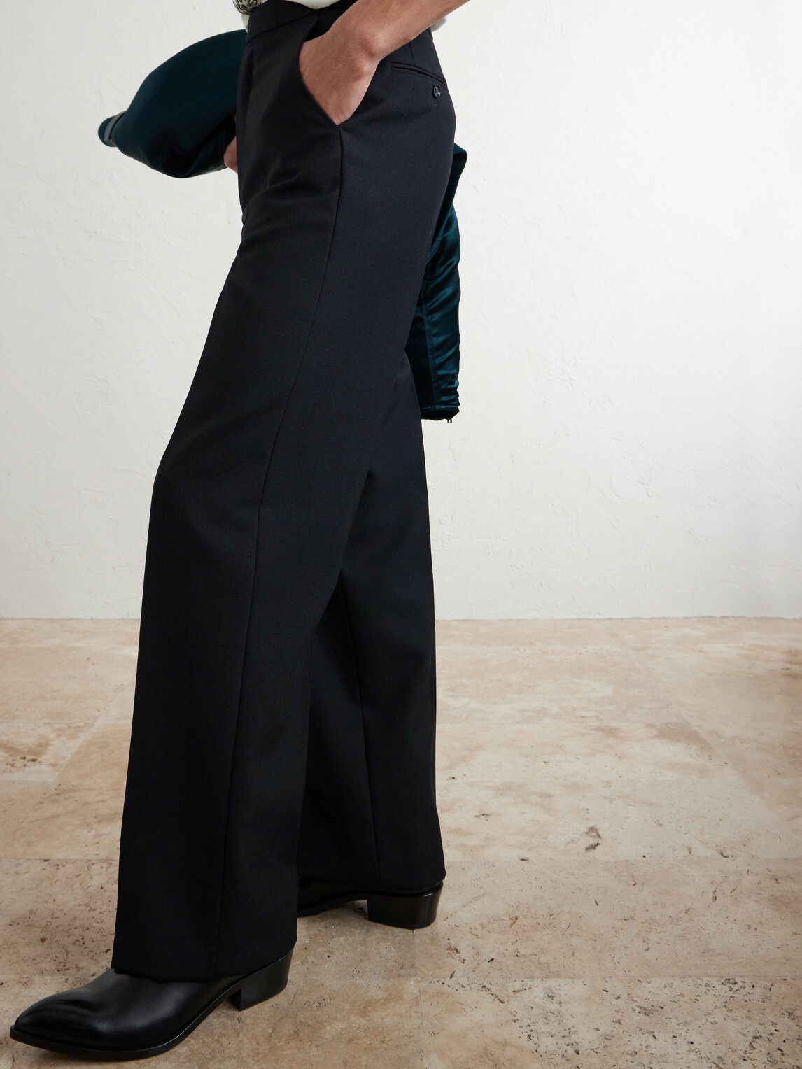 TOM FORD - Straight-Leg Wool Trousers - Black