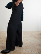 TOM FORD - Straight-Leg Wool Trousers - Black