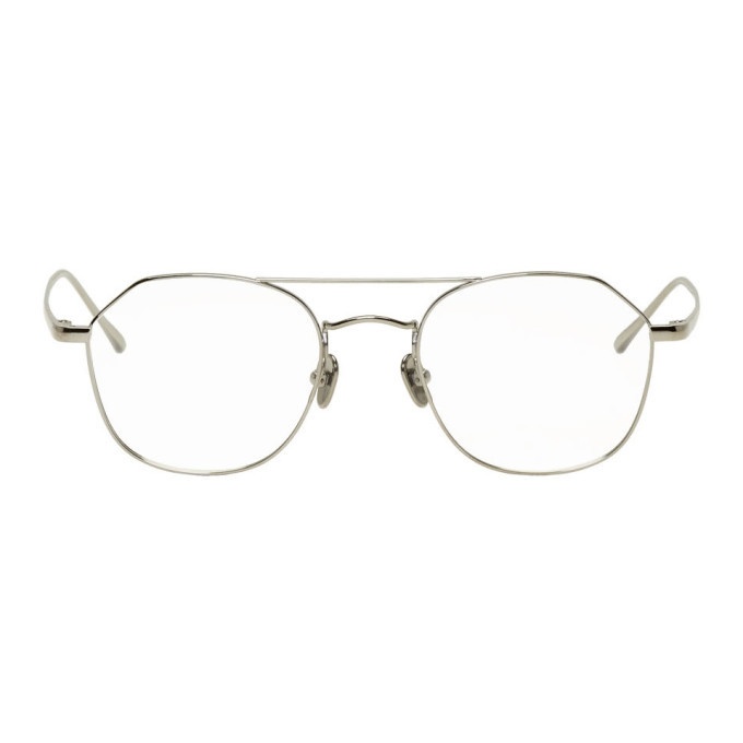 Photo: Linda Farrow Luxe Silver 977 C8 Square Glasses