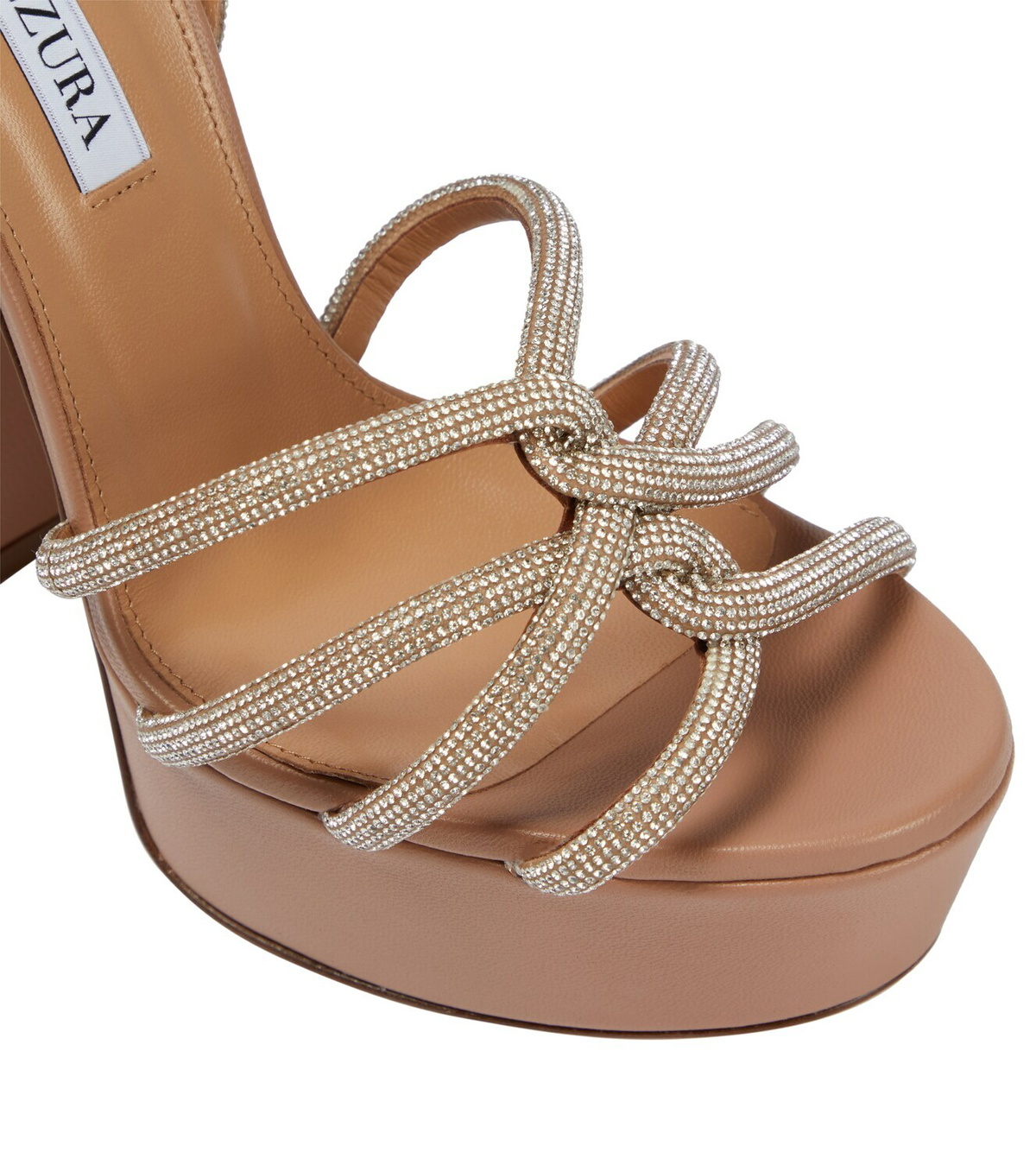 Aquazzura Moondust Plateau 140 platform sandals