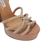 Aquazzura Moondust Plateau 140 platform sandals
