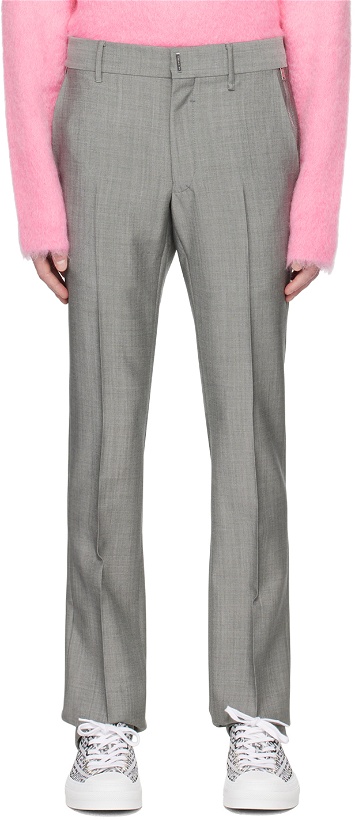 Photo: Givenchy Gray Zip Trousers