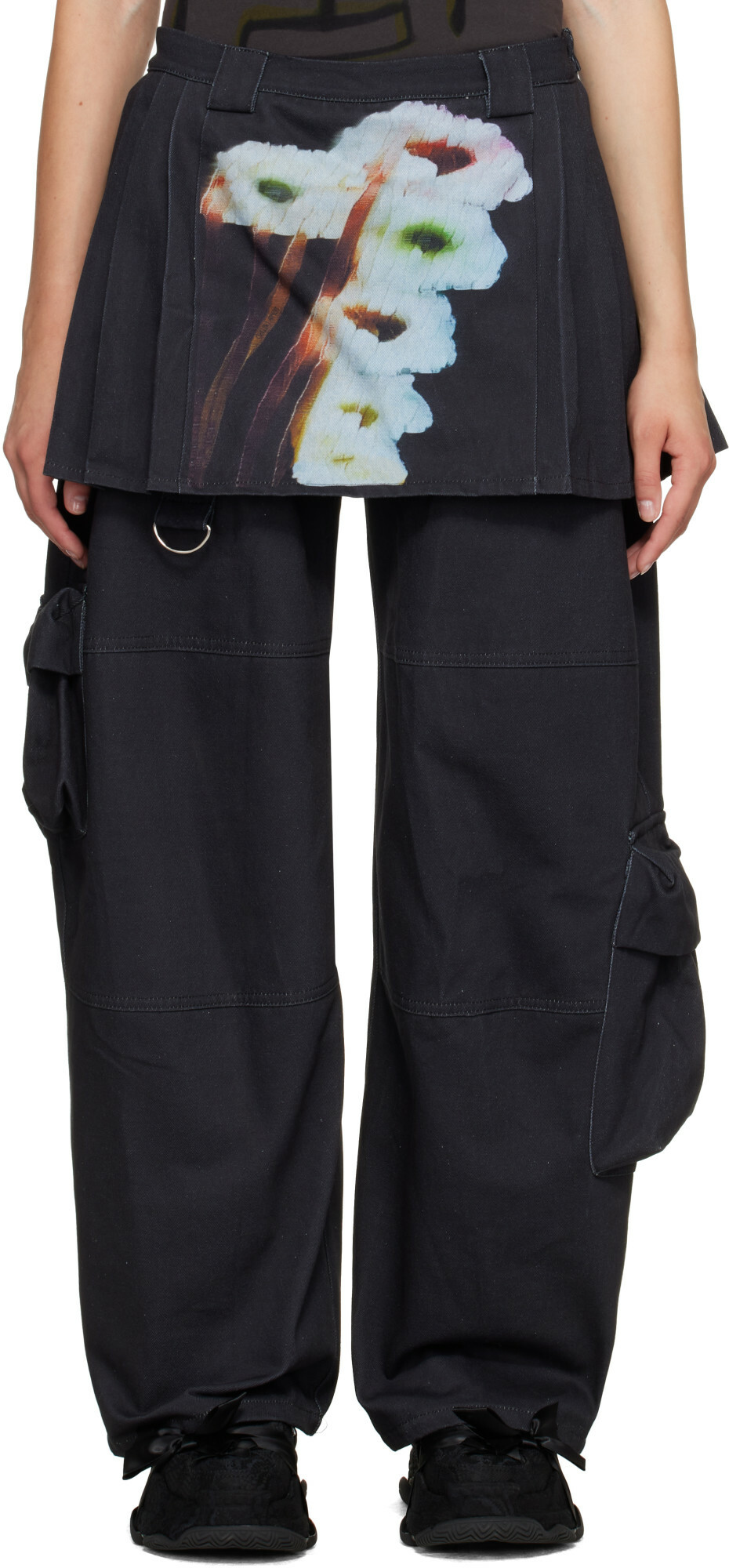 Collina Strada Gray Lawn Skirt Cargo Pants