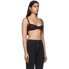 Khaite SSENSE Exclusive Brown Cashmere Eda Bra