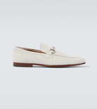 Gucci Gucci Jordaan Horsebit suede loafers