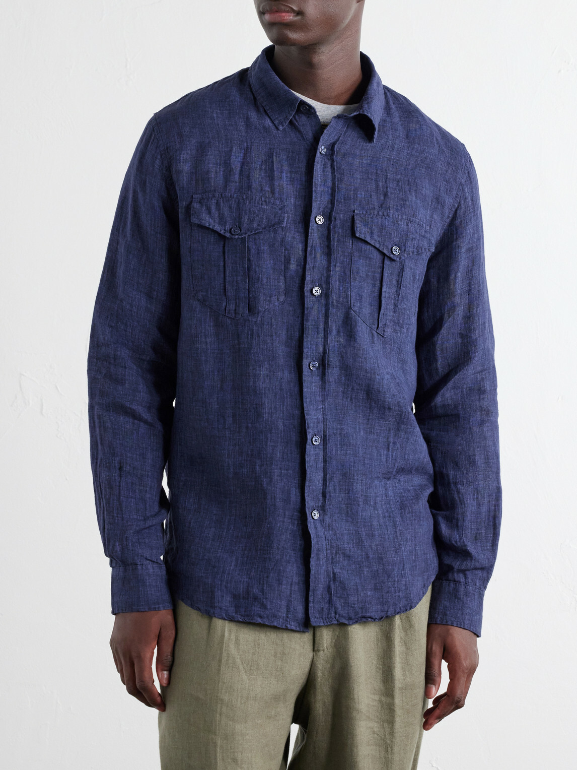 Orlebar Brown - Colburn Linen Shirt - Blue