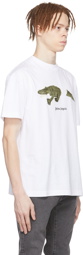 Palm Angels White Cotton T-Shirt