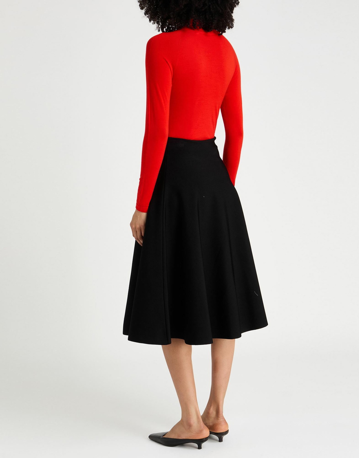 The Row Womens Turtleneck in Tomato red