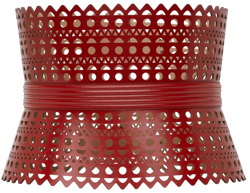 ALAÏA Red 1992 'Le Corset' Belt