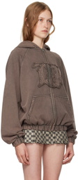 MISBHV Brown Zipped Hoodie
