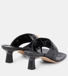 Gucci GG Marmont 55 leather thong sandals