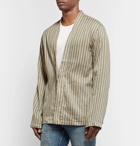 KAPITAL - Striped Linen and Cotton-Blend Jacket - Beige