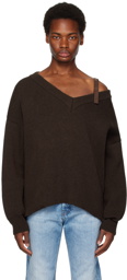 Jacquemus Brown Le Chouchou 'La Maille Sargas' Sweater