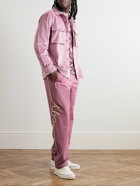 Abc. 123. - Straight-Leg Logo-Appliquéd Jersey Sweatpants - Pink