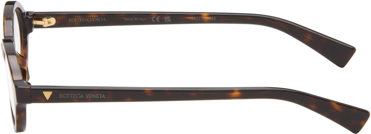 Bottega Veneta Brown Oval Glasses