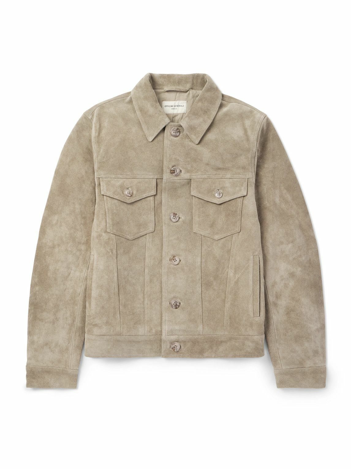 Officine Générale - Leonide Suede Jacket - Neutrals