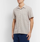 Mr P. - Printed Cotton-Seersucker Shirt - Neutrals