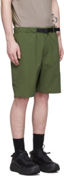 Goldwin Green Polyester Shorts