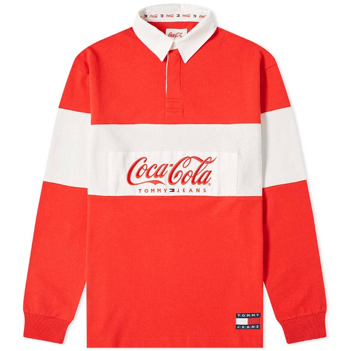 Photo: Tommy Jeans x Coca-Cola Rugby Shirt Coca-Cola