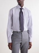 Brioni - Striped Cotton-Poplin Shirt - Blue