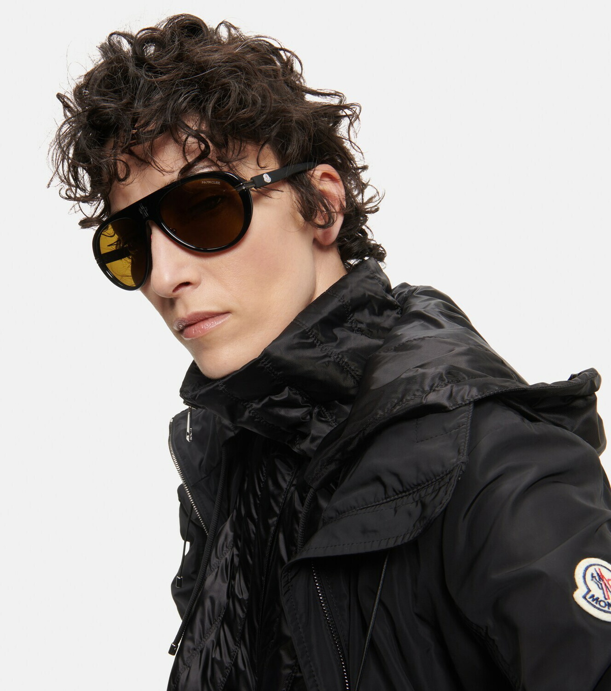 MONCLER アヒエタサンクラス ML0064 90C Moncler Cecile Windbreaker Jacket | Yellow | FARFETCH