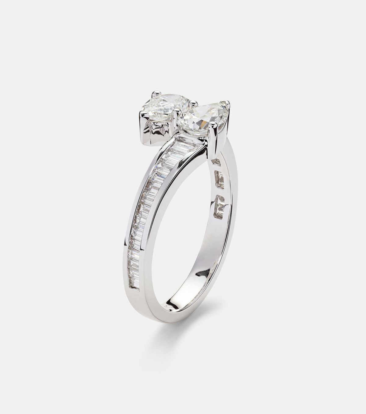 Anita Ko Saturn 18kt white gold ring with diamonds