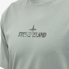 Stone Island Men's Stamp Centre Logo T-Shirt in Sage