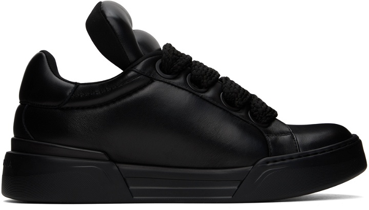 Photo: Dolce & Gabbana Black Mega Skate Sneakers