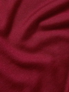 Mr P. - Cashmere and Silk-Blend Polo Shirt - Burgundy
