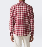 Eleventy Plaid cotton shirt