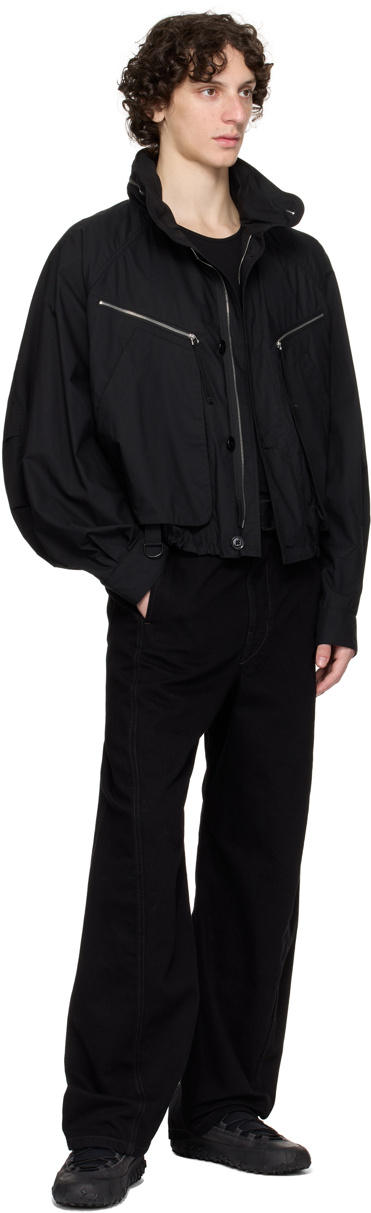 LEMAIRE Black Parachute Jacket Lemaire