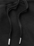 Sunspel - Brushed Loopback Cotton-Jersey Shorts - Black