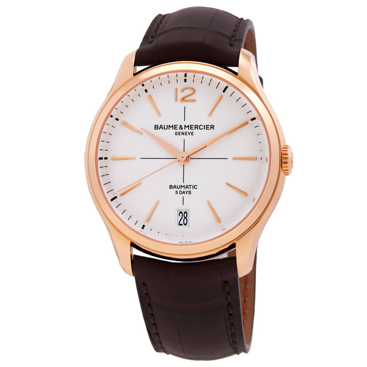 Photo: Baume et Mercier Clifton Automatic Silver Dial Mens Watch 10802