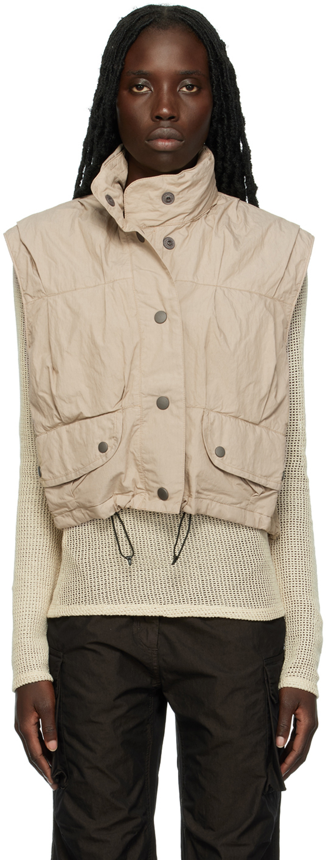 Our Legacy Beige Exhale Puffer Vest Our Legacy