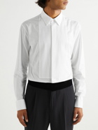 Giorgio Armani - Bib-Front Double-Cuff Cotton-Poplin Tuxedo Shirt - White