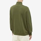 Paul Smith Men's Half Zip Sweat in Olive