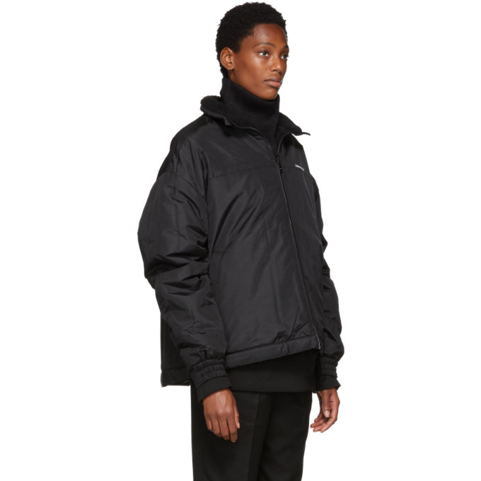 ADER error Reversible Black Fleece Jacket ADER error