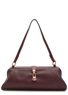 Gabriela Hearst Paola Grained Leather Clutch - Bordeaux - One Size