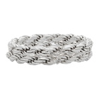 WWW.WILLSHOTT Silver Double Rope Ring