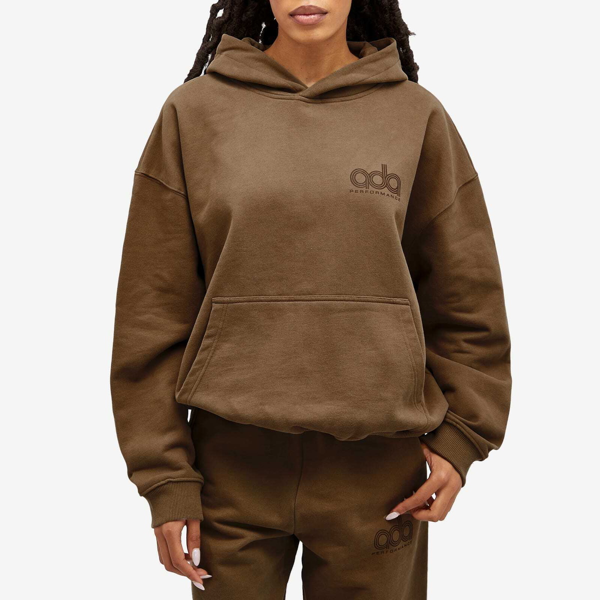 Adanola Women's Performance Oversized Hoodie in Brown
